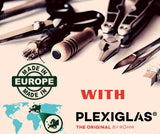 plexiglass display stand set 3 pieces elegant acrylic holder for restaurant store reception office