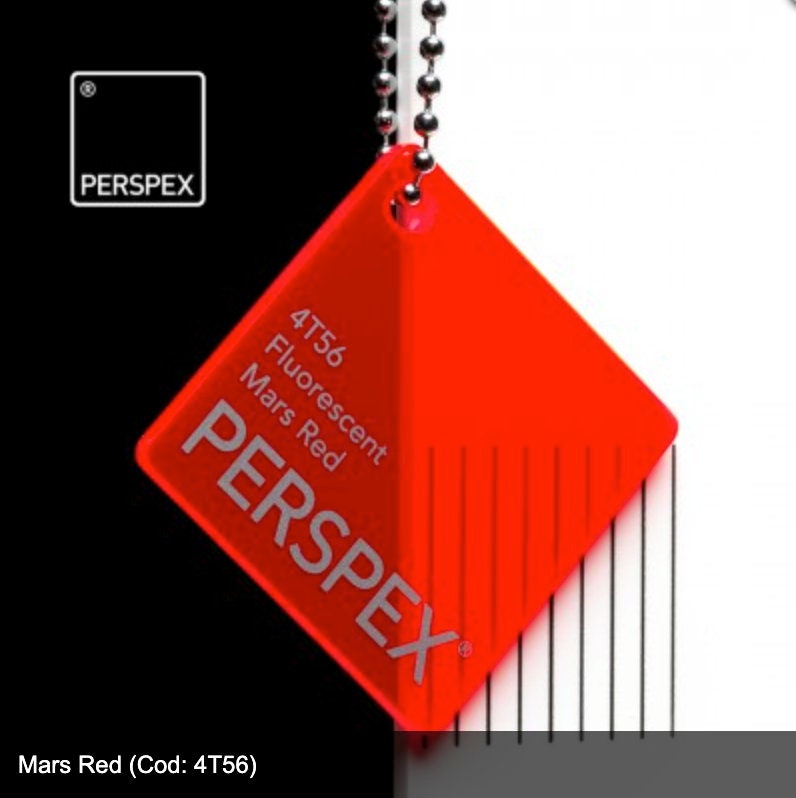 fluoreszierende acrylplatten perspex papierformate 3 mm stark