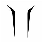 matte black racing hood sticker weatherproof vinyl car bonnet decal