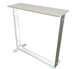 portable led lightbox desk customizable fabric face 100x40x100 cm exhibition counter with lights