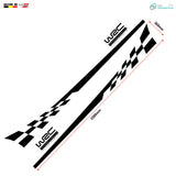 WRC Auto Seitenstreifen Aufkleber | 2er-Set – Detailansicht 4