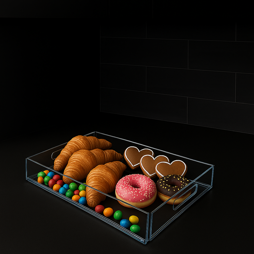 acryl serviertablett klar