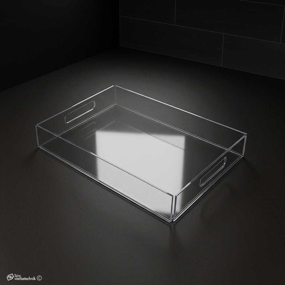 acryl serviertablett klar