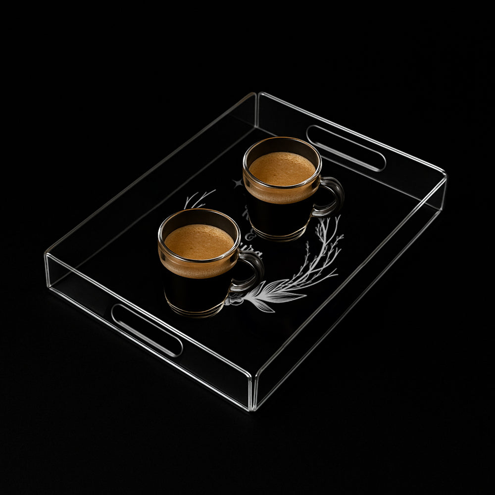 acryl serviertablett klar