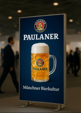 Transportable LED Messewand 1 x 2,5 m