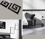 set 5 deko wandplatten aus schwarzem plexiglas 3 mm 20 8 cm