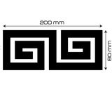 set 5 deko wandplatten aus schwarzem plexiglas 3 mm 20 8 cm