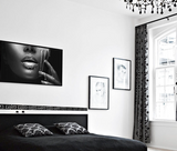 set 5 deko wandplatten aus schwarzem plexiglas 3 mm 20 8 cm