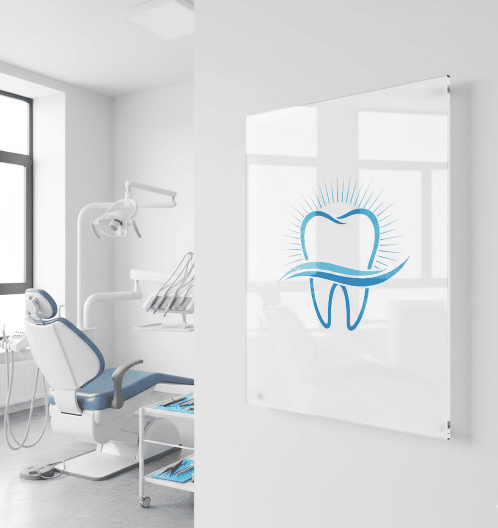 Acryl Wandbilder für Kliniken & Praxen – hygienische, moderne Wanddekoration im medizinischen Umfeld, Gesamtansicht