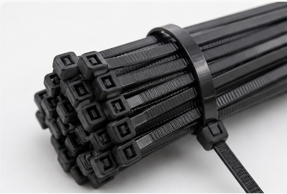 Kabelbinder schwarz 100 Stück | UV-beständig – Detailansicht 6