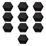 set mit 10 stuck acryl glanzendes schwarzes plexiglas 3 mm hexagon 10 cm