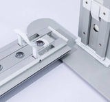 portable led lightbox desk customizable fabric face 100x40x100 cm exhibition counter with lights