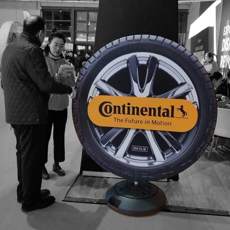 Aufblasbares Totem „Wheel-System“ – leichtes, kompakt verpackbares Werbetotem mit Tragetasche