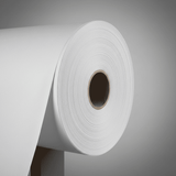 Blockout PVC Banner – Detailansicht des lichtundurchlässigen Materials mit Blockout-Schicht