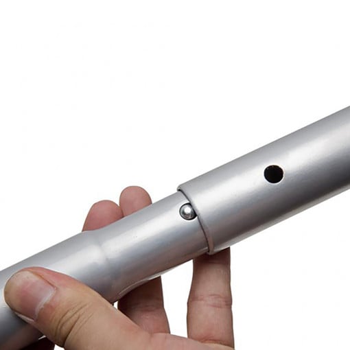 Click-System Messewand 3 m – Detailansicht des bedruckten, feuerfesten Textilbezugs in hoher Auflösung