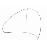 Click-System Messewand 3 m – gerade Textilwand in perspektivischer Seitenansicht mit stabilem Stand