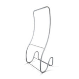 Click-System Totem 2,28 m – Seitenansicht des freistehenden Textildisplays mit stabilem Standfuß