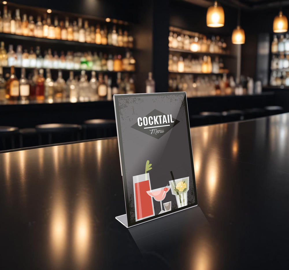 acryl menuehalter a4 hochformat