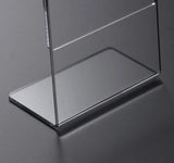 klarer acryl menuhalter l a5 hochformat 148x210 mm 3er set transparenter plexiglas aufsteller
