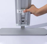 portable led lightbox desk customizable fabric face 100x40x100 cm exhibition counter with lights