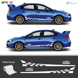WRC Auto Seitenstreifen Aufkleber | 2er-Set – Detailansicht 3