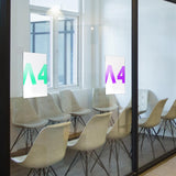 plexiglass display stand set 3 pieces elegant acrylic holder for restaurant store reception office