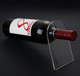 clear acrylic wine bottle holder modern plexiglass bar decor