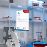 plexiglass display stand set 3 pieces elegant acrylic holder for restaurant store reception office