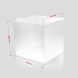 clear acrylic donation box with slot raffle events fundraisers