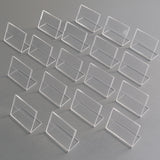 Mini-Aufsteller 8×5 cm Plexiglas® 2 mm – bestückt mit Beispielkarte, ideal für Preise, Labels und Kennzeichnungen