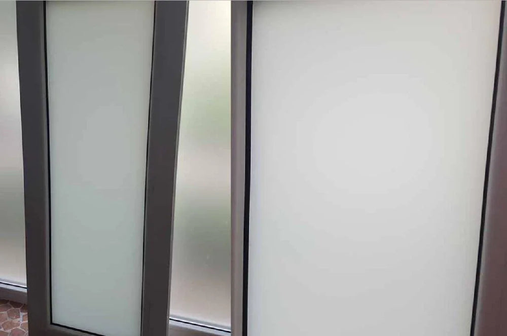 Sichtschutzfolie Milchglas-Look – Einfach zuschneidbar & blasenfrei - Spy Werbetechnik