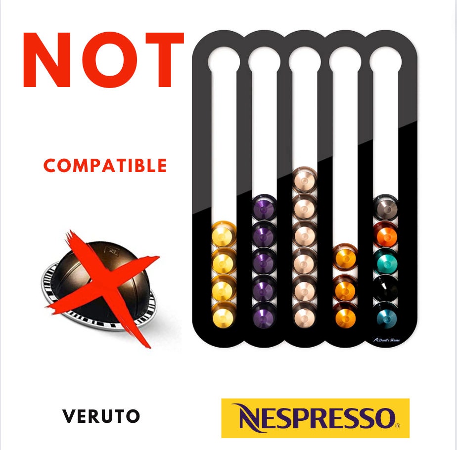 Nespresso Kapselhalter Handmade – Selbstklebend, platzsparend & stylisch (30 Pods) - Spy Werbetechnik