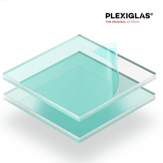 Plexiglas® Platten mit Schutzfolie – transparentes Acrylglas 3 mm für Wandbilder