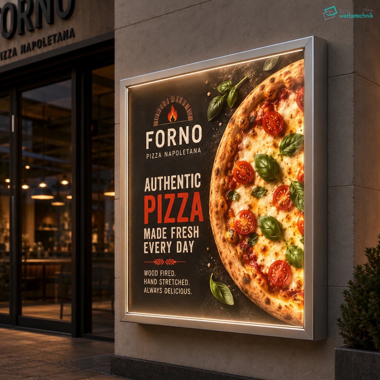 LED Leuchtkasten mit Plexiglasfront | 80 mm – Detailansicht 12