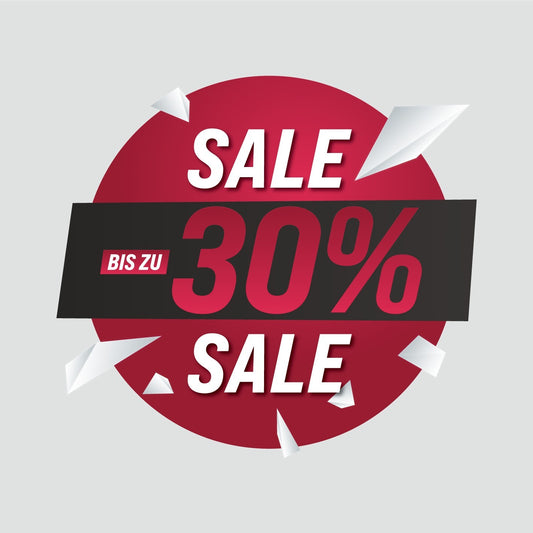 SALE Fensteraufkleber Rund Wunsch Prozent Rabatt Schaufenster Vinyl Sticker