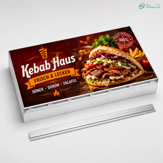LED Leuchtkasten mit Frontlit-Banner und Aluminiumprofil – 120 mm Bautiefe