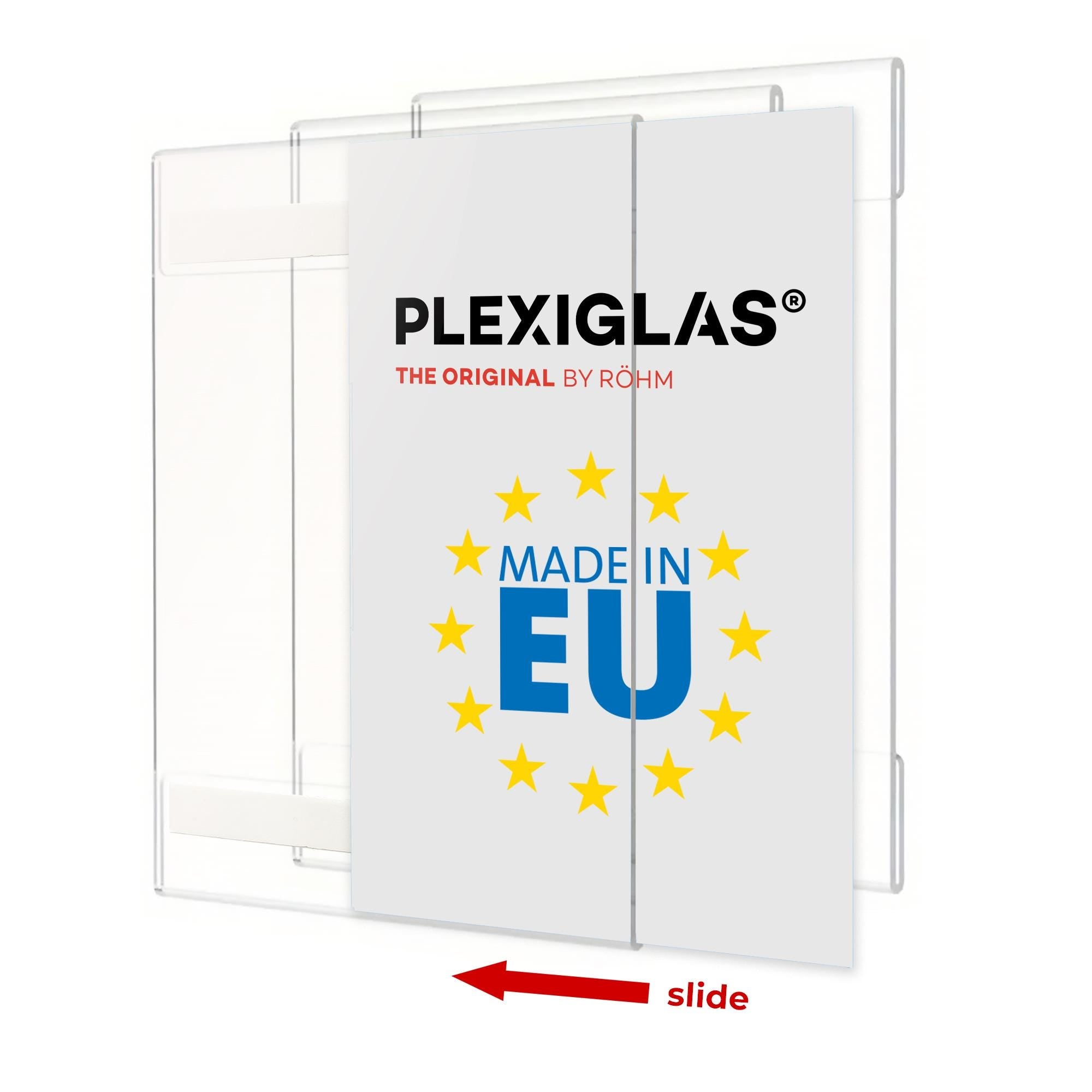Plexiglas Aufsteller Set (3 Stück) | Eleganter Acryl Halter für Restaurant, Geschäft, Empfang & Büro - Spy Werbetechnik