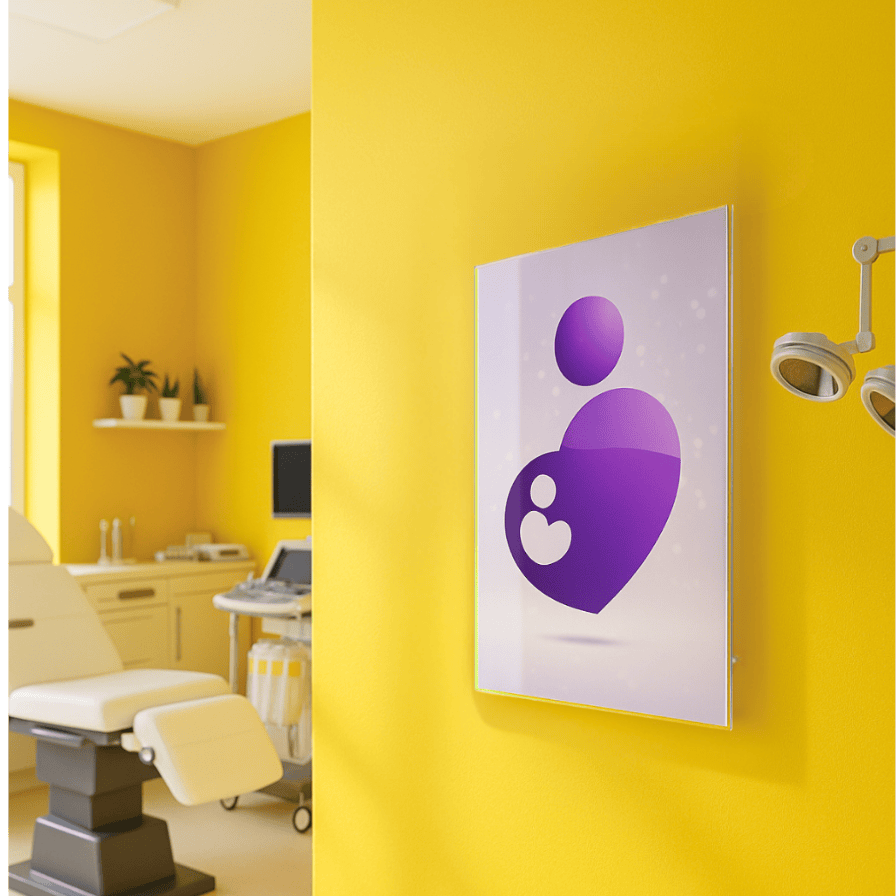 Acryl Wandbild Gynäkologie – Hygienische Praxis Dekoration aus 3 mm Plexiglas®
