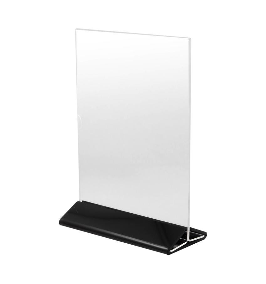 A4 Menühalter aus Acryl (Hochformat) – Premium-Basis - Spy Werbetechnik