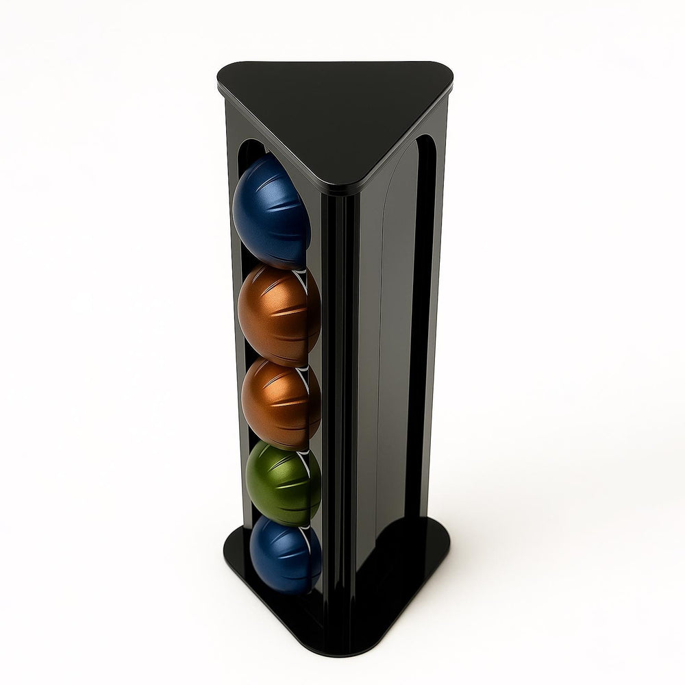 triangle coffee pod holder modern acrylic nespresso vertuo organizer