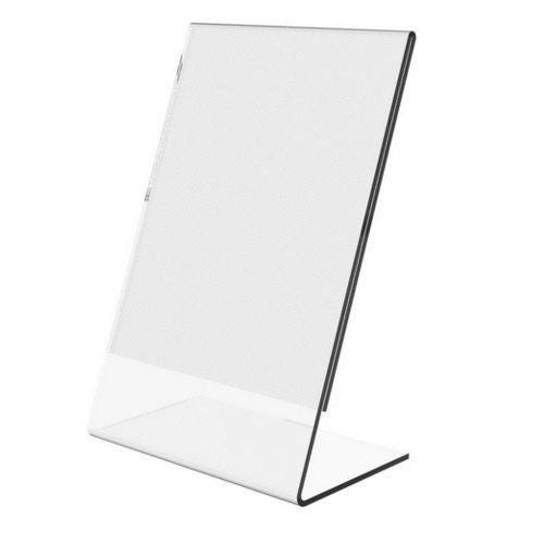 A4 Menühalter aus Acryl (Hochformat) – L-Form, 3er-Set - Spy Werbetechnik