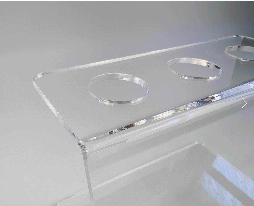 Plexiglas-Eisständer: Acryl-Display für 3 Eistüten – ideal für Partys - Spy Werbetechnik