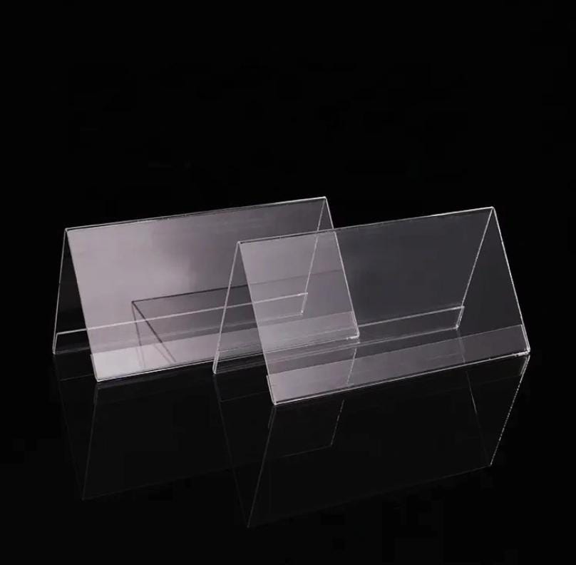 Acryl V-förmige Displayständer: A5/A6 Querformat Menühalter – 3er-Set - Spy Werbetechnik