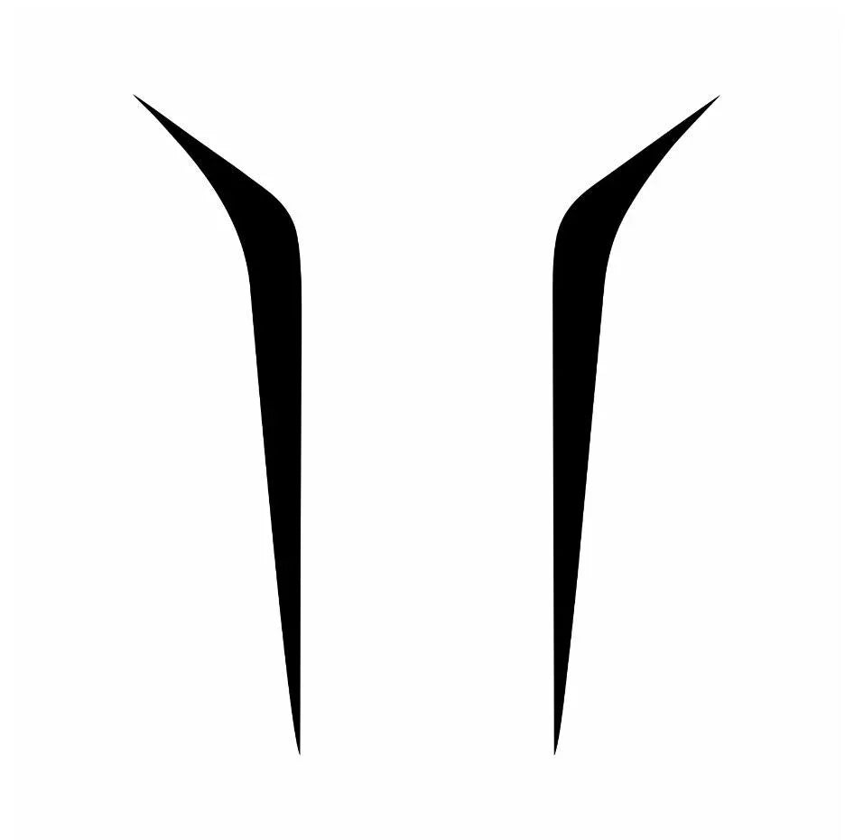 matte black racing hood sticker weatherproof vinyl car bonnet decal