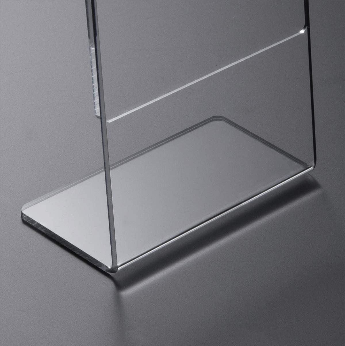 A4 Menühalter aus Acryl (Hochformat) – L-Form, 3er-Set - Spy Werbetechnik