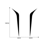 Matte Black Racing Hood Sticker: Weatherproof Vinyl Car Bonnet Decal - Spy Werbetechnik