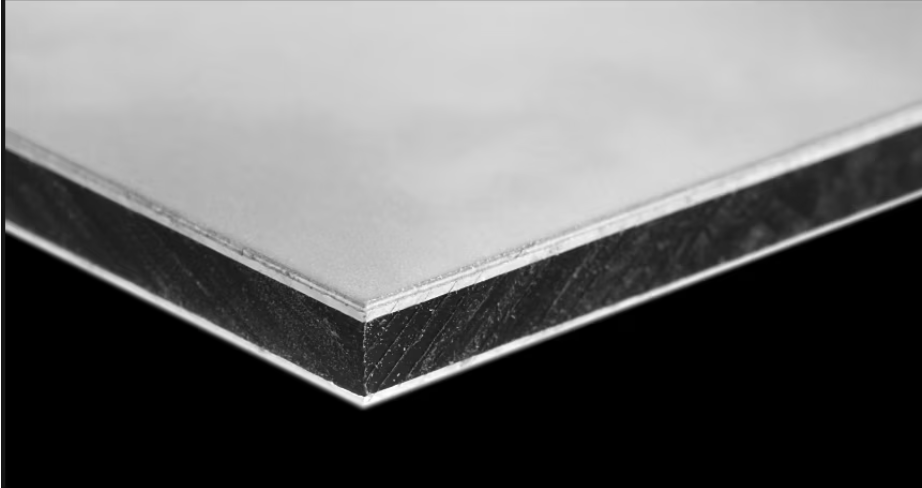 Alu-Verbundplatte 3 mm weiß | 50 x 50 cm – Detailansicht 3