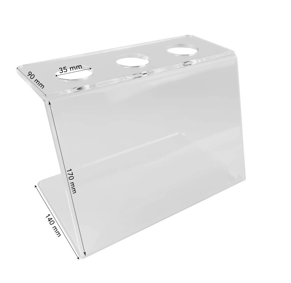 Plexiglas-Eisständer: Acryl-Display für 3 Eistüten – ideal für Partys - Spy Werbetechnik
