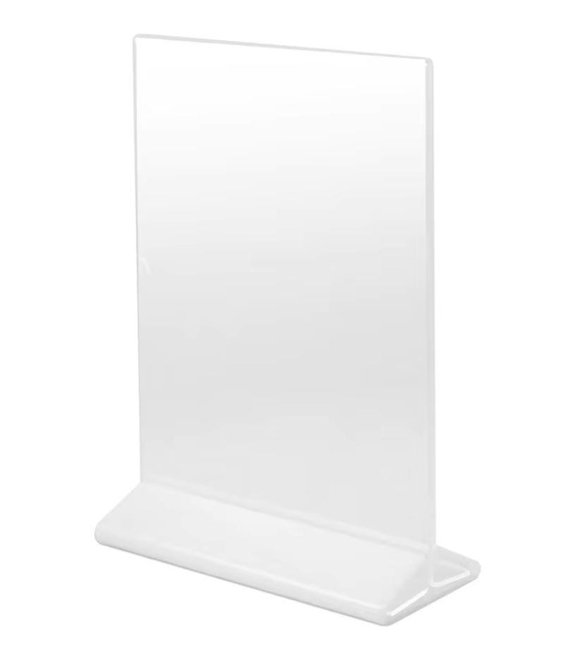 A4 Menühalter aus Acryl (Hochformat) – Premium-Basis - Spy Werbetechnik