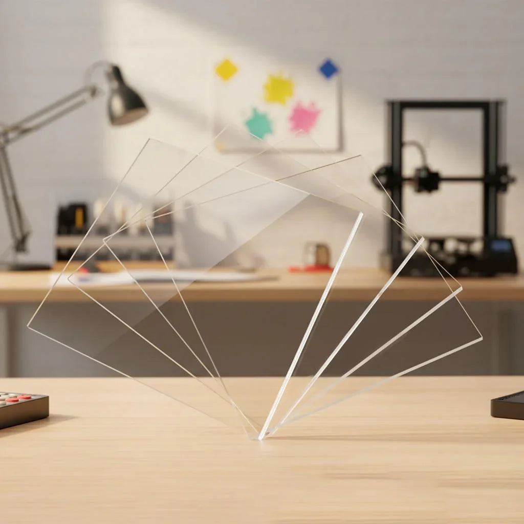 Transparente Acrylglasplatte PLEXIGLAS® | 3mm, 5mm, 8mm, 10mm | Benutzerdefinierte Zuschnittgrößen für Heimwerker, Handwerk & Heimprojekte, Lasergeschnitten - Spy Werbetechnik